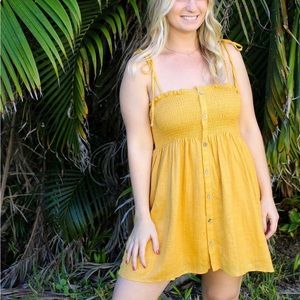 Yellow Mini Dress